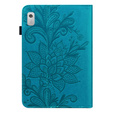 Flap case for Lenovo Tab M9, flower, blue
