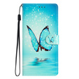 Flip case for Xiaomi 13 Lite, Wallet, butterfly, blue