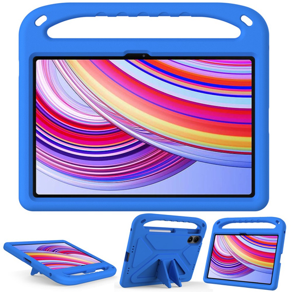 Children's case for Xiaomi Redmi Pad Pro / Xiaomi Poco Pad, with handle, blue
