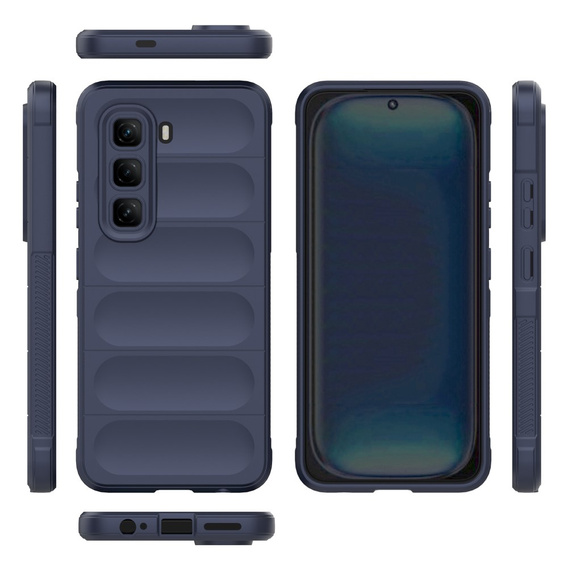 Case for Infinix Hot 50 Pro 4G, Gaming Shockproof, dark blue