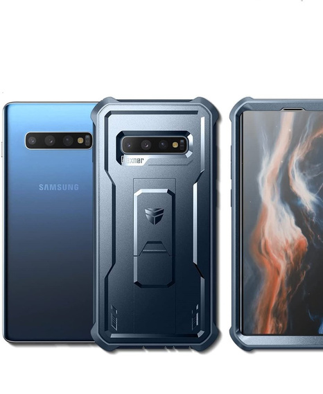 Armored case for Samsung Galaxy S10 Plus, Dexnor Full Body, blue