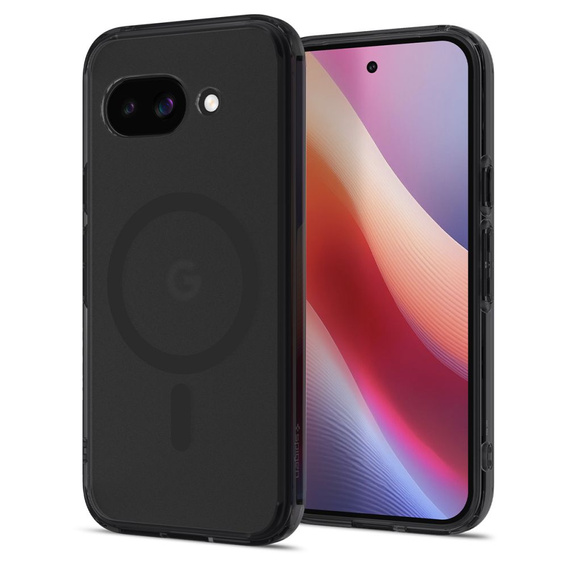 Spigen MagSafe Case for Google Pixel 9A, Ultra Hybrid, matt / black + 9H Tempered Glass