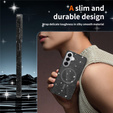 Glitter case, for MagSafe for Samsung Galaxy S26 Plus, transparent/black