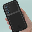 Love Mei Case for Samsung Galaxy S23 FE, armored with glass, black