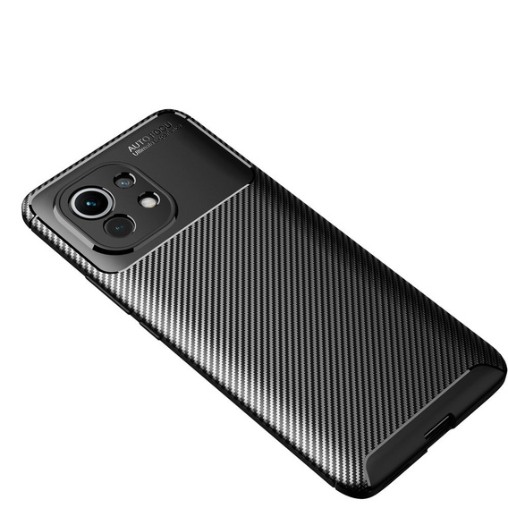 Case for Xiaomi Mi 11, Carbon Gel, black