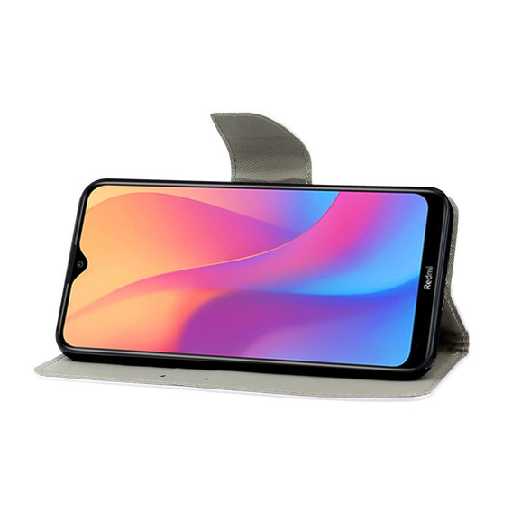 Flip case for Xiaomi Redmi 9A, Wallet, Butterfly blue