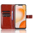 Flip case for Huawei Nova Y91 4G, Crazy Horse Wallet, brown