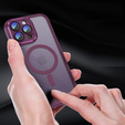 Case for iPhone 15 Pro Max, ERBORD Impact Guard, MagSafe, maroon