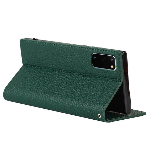 Leather case for Samsung Galaxy S20, ERBORD Grain Leather, green