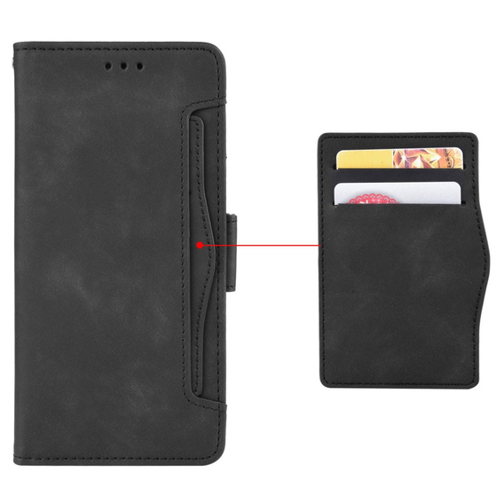 Flip case for Realme C63, Card Slot, black