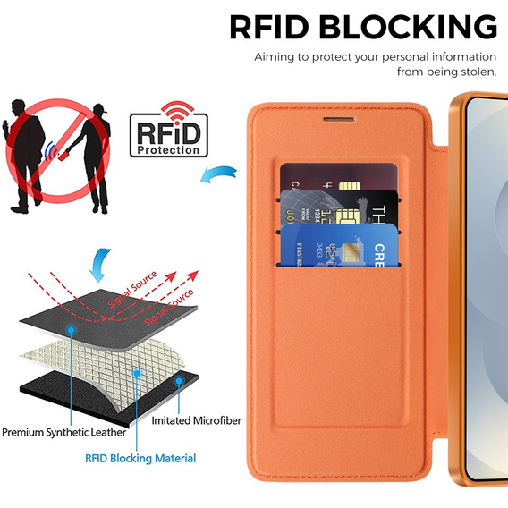 RFID Wallet MagSafe flip case with camera protection for Samsung Galaxy S26 Ultra