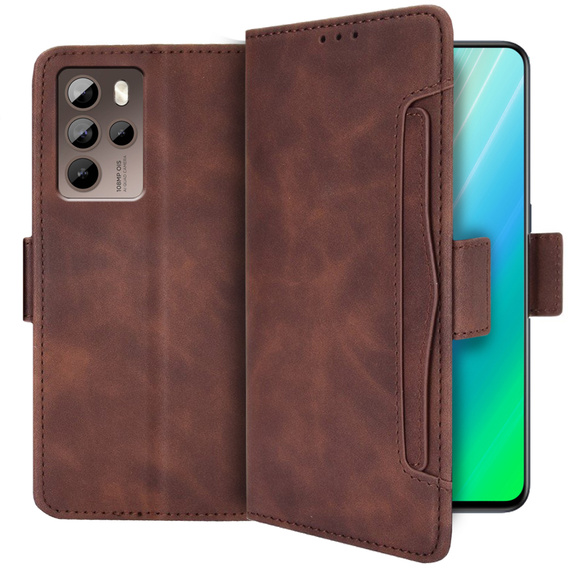Flip case for HTC U23 Pro, Card Slot, brown