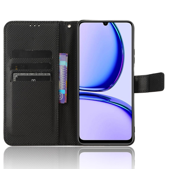Flip case for Realme Note 50, Wallet Smart Magnet, black