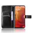 Flip case for Motorola Moto G15 / Motorola Moto G15 Power, Crazy Horse Wallet, black