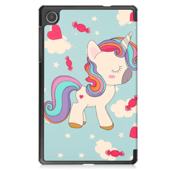 Case for Lenovo Tab M8 Gen 4 TB-300FU, Smartcase, unicorn