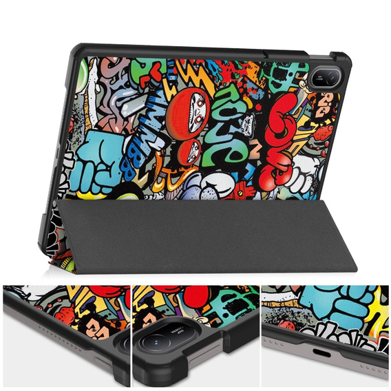 Case for Huawei MatePad SE 11 2024, Smartcase, graffiti