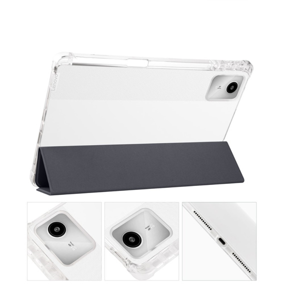Case for Lenovo Tab M11, Smartcase Hybrid, with stylus space, black