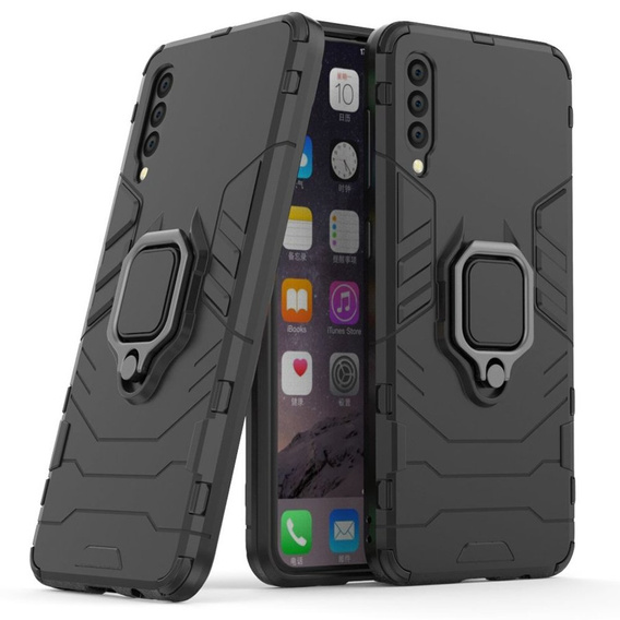 Case for Samsung Galaxy A50, Kickstand Ring, black