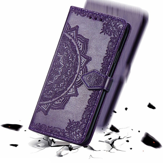 Flip case for Infinix Hot 40i, Mandala, purple