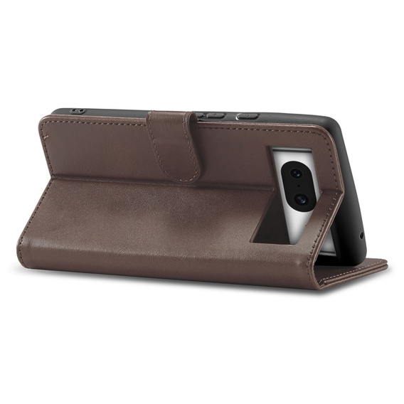 Flip case for Google Pixel 8A, LC.IMEEKE, brown