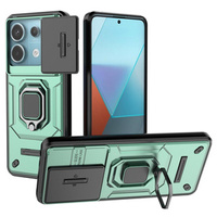 Case for Xiaomi Redmi Note 13 Pro 5G, KickStand Camera Lens, green