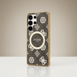 GUESS Magnetic IML Peony case for Samsung Galaxy S25 Ultra