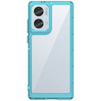 Case for Motorola Edge 50 Fusion 5G, Fusion Hybrid, transparent / blue