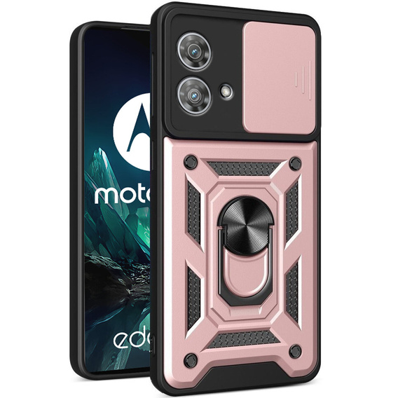 Case for Motorola Edge 40 Neo, CamShield Slide, pink rose gold