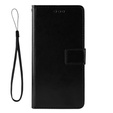 Flip case for Oppo A60, Crazy Horse Wallet, black