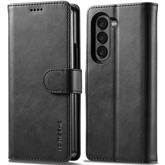 Flip case for Samsung Galaxy Z Fold6 5G, LC.IMEEKE, black