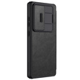 NILLKIN flip case for Samsung Galaxy S25 Ultra, CamShield Qin Pro, leather, black