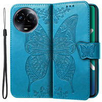 Flip case for Realme 11 5G, Butterfly, blue