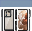 Case for Motorola Edge 50 Ultra, Fusion Hybrid, transparent / black