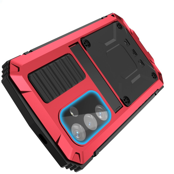 Armored case for Samsung Galaxy S25, R-JUST, red