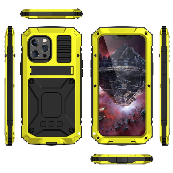 Case for iPhone 13, R-JUST, armoured, yellow