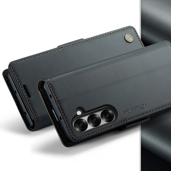 CASEME Litchi Wallet flip case for Samsung Galaxy Z Fold7 5G