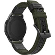 Canvas+Leather strap 20mm - Army Green