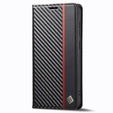 Flap case for Samsung Galaxy S24, Carbon LC.IMEEKE, black