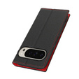 Flap case for Google Pixel 10 Pro XL, Litchi Grain leather, black