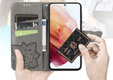 Flip case for Motorola Edge 50 Pro, Butterfly, grey