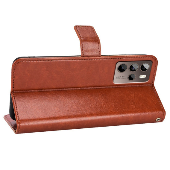 Flip case for HTC U23 Pro, Wallet, brown