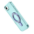 Case for iPhone 16e, Glittery Magnetic Kickstand, blue