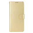 Flip case for Oppo Reno 11F 5G, Crazy Horse Wallet, gold