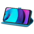 Flip case for Motorola Moto E20/E30/E40, Mandala, blue