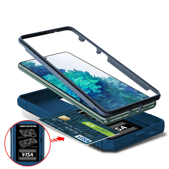 Case for Samsung Galaxy S20 FE, CamShield Slide, blue