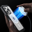 Case for iPhone 15 Pro Max, Armor Full Protect 360° to MagSafe, screen glass, black