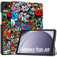 Case for Samsung Galaxy Tab A9, Smartcase, graffiti