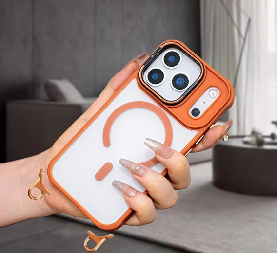 Case with stand and detachable lanyard, for MagSafe for iPhone 17 Pro