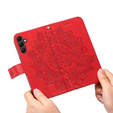Flip case for Samsung Galaxy A14 4G/5G, Mandala Flower, red