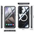 Case for Samsung Galaxy S25+ Plus, Shockproof, with glass, for MagSafe, black